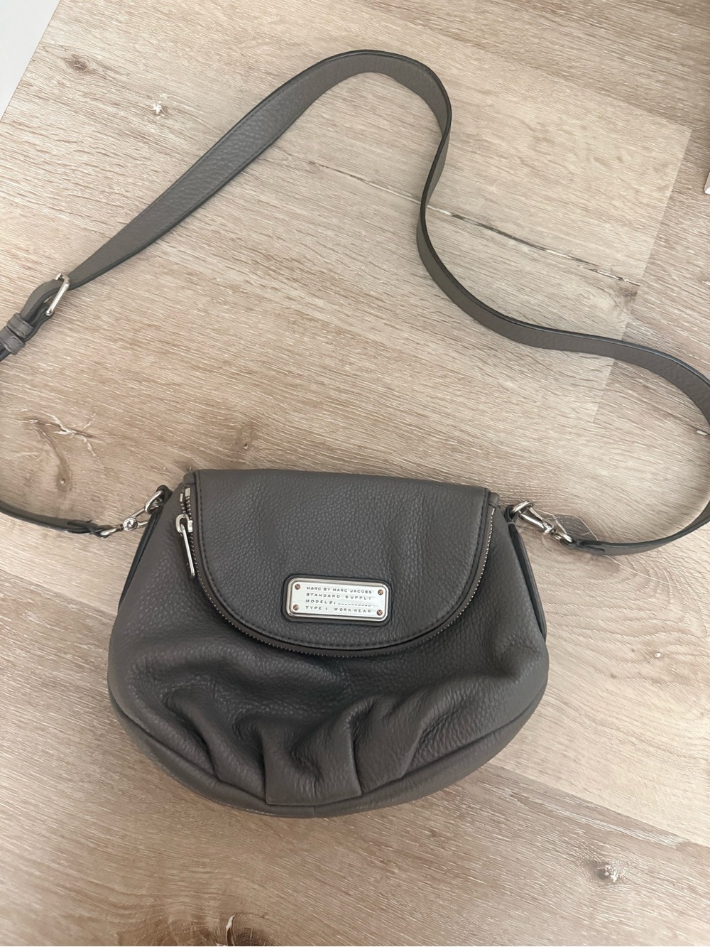 Marc by Marc Jacobs Standard Supply Workwear Black Leather Crossbody Bag